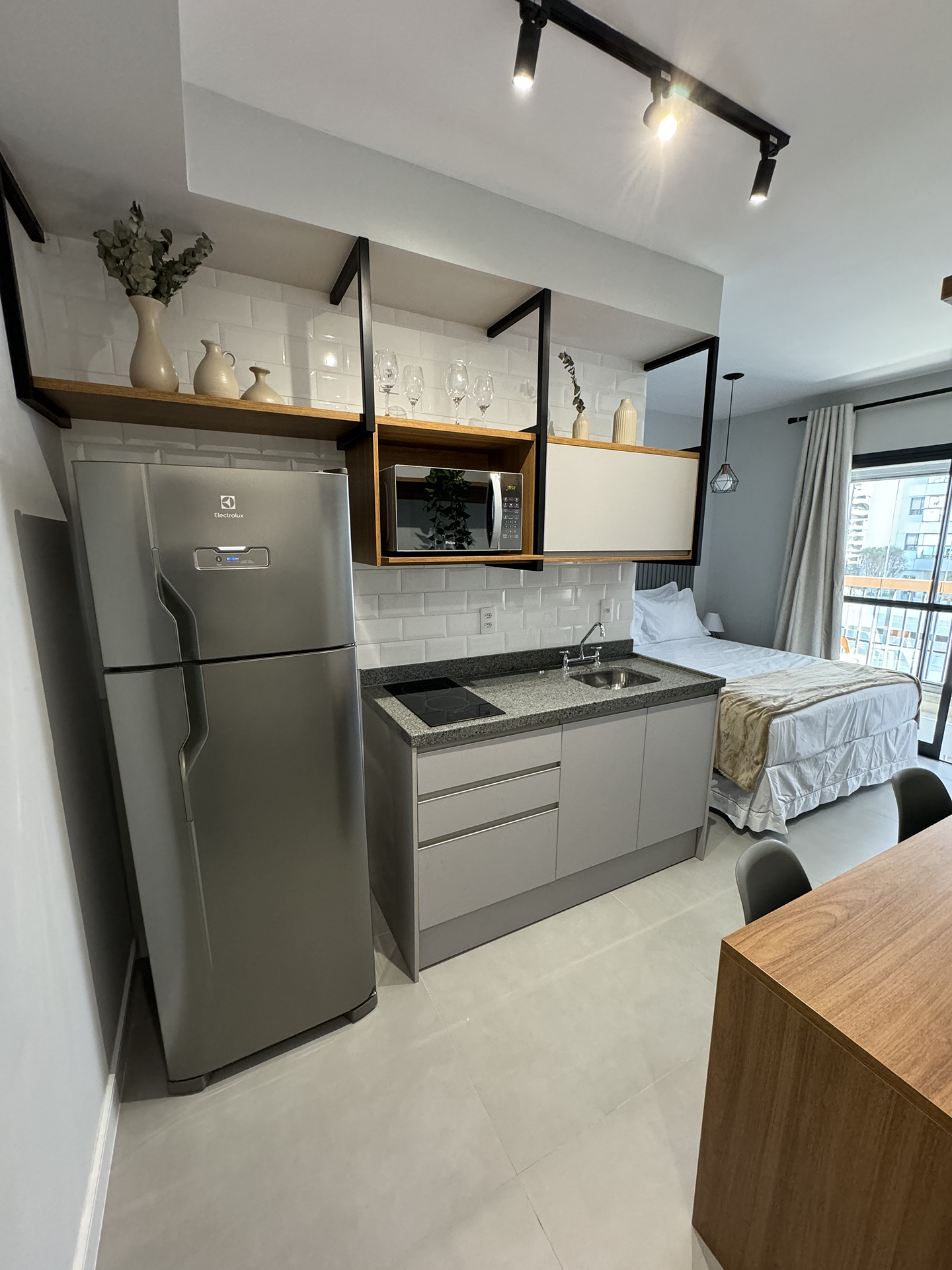 projeto de marcenaria premium em studio cinza cobalto — São Paulo | A3D Planejados
